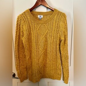 Old Navy Mustard Pullover Sweater, Size Large